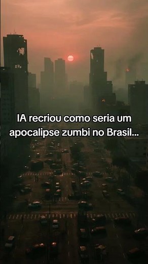 IA recriou como seria um apocalipse zumbi no Brasil...