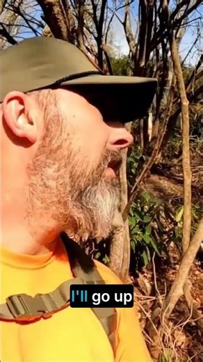 Hiking off trail in steep terrain looking for a cave #hiking ##cavesandcliffs ##spelunking