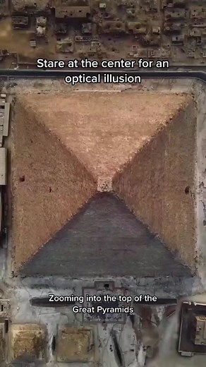 Zooming into the top of the Great Pyramids