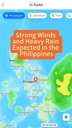 Typhoon Approaches Philippines: Heavy Rain & Strong Winds
