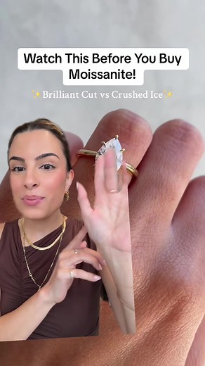 Brilliant Cut vs Crushed Ice Moissanite: Enhance Sparkle and Shine