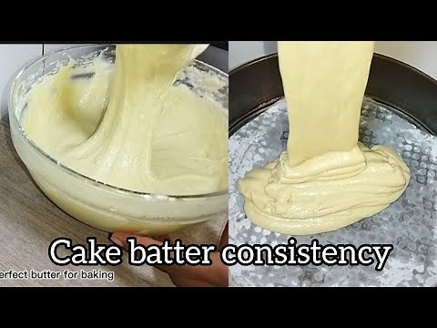How to make the perfect vanilla cake batter | Cake batter consistency !how to make cake batter