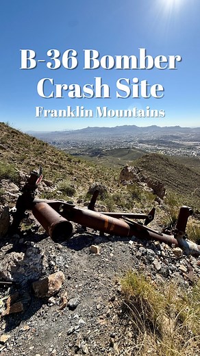 During a snow & dust storm in December 1953, a B-36 Bomber crashed into the Franklin Mountains in @visitelpaso, killing all nine on board. Wreckage from the crash and a memorial to those on board are still on the mountain to this day. 📍: @franklinmountains 🧢👕: @thcprovisions #elpaso #elpasotx #franklinmountains | John Sorsby - Texas History & Outdoors