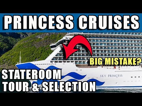 BIG MISTAKE? Princess Cruises Stateroom Tips & Tour from SKY E106 Obstructed Balcony & Beyond!