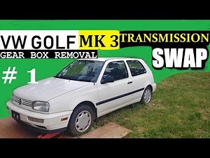 How To Remove Transmission on VW GOLF JETTA MK3. Part #1. Complete Guide.