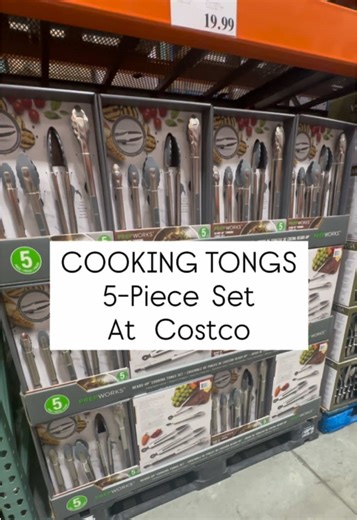 Prepworks Heads-Up Cooking Tongs Set at Costco