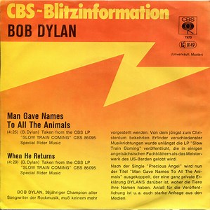 Bob Dylan - Man Gave Names To All The Animals