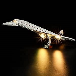 YEABRICKS LED Light for Lego-10318 Icons Concorde Building Blocks Model (Lego Set NOT Included)
