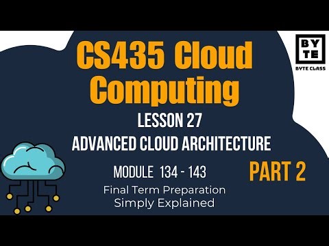CS435 Cloud Computing | Lecture 27 Part 2 | Final Term Preparation | Byte Class