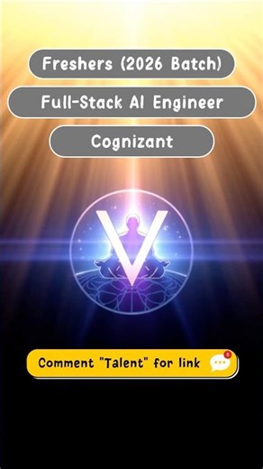 🔥 Cognizant Hiring 2026 | 12–18 LPA 💰 | Full Stack AI Engineer | Apply Now 🚀