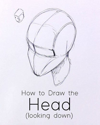 How to Draw a Head Looking Down - JeyRam Drawing Tutorials