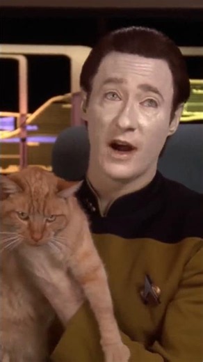 Smelly cat. Smelly cat. What are they feeding you. #tng #startrek