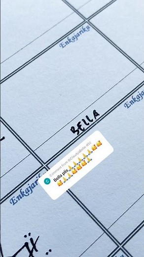 How to sign the name Bella?