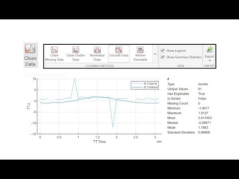 Data Cleaner Tool in MATLAB