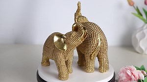 Resin Handmade Home Decorative Indian Elephant Figurine Resin Crafts