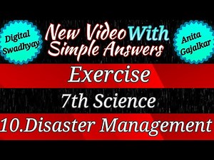 10 disaster management exercise । exercise 7th science 10 । question answer disaster management 7th