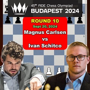 80K views · 942 reactions | Round 8 | Magnus Carlsen vs Ivan Schitco | 45th Fide Chess Olympiad 2024 | Chess GG | Facebook