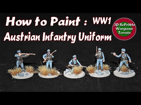 Tutorial: How to Paint 1/72 Austrian Infantry WW1/Painting Guide/Bemalung Österreichische Infanterie