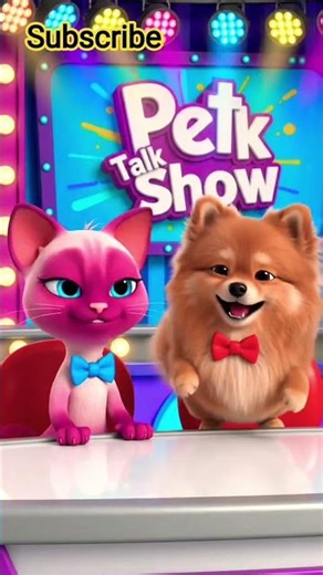 "Cat Interviews Dog 😂 | Funniest Pet Talk Show Ever!" #trending #shorts