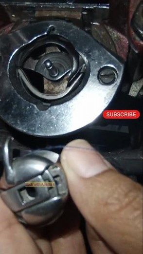 बॉबीन केस मशीन ला कशी लावावी/how to set bobbin in sewing machine @StichwithAsmitaK#shilaimachin