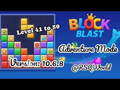 block Blast Game Adventure Mode Level 41 to 60 complete gameplay walkthrough