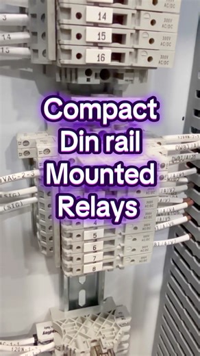 Compact terminal block relays - keep those voltages separate #makethingswork #controlengineering