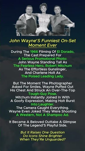 John Wayne’s Funniest El Dorado Outtake Ever
