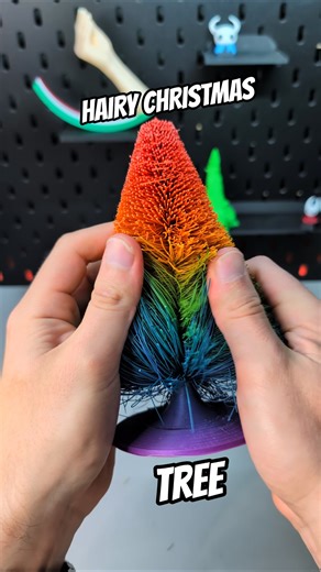 3D Printing a Giant Hairy Rainbow Christmas Tree that Folds
