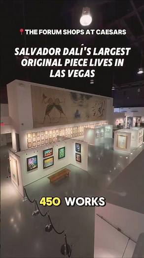 This hidden gem art gallery on the Strip features Salvador Dali's largest original piece