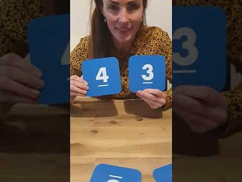Rekenen kleuters groep 1. getallen herkennen, benoemen, opzetten, meer en minder.