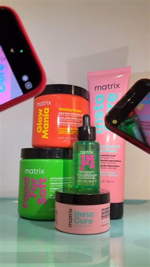 Matrix on Instagram: "Spotted: Food for Soft and Super Sync stealing the spotlight! 🌟✨ Elevate your look with our transformative shades and nourishing care! 🌈 #Matrix #MatrixHair #MatrixColor #ShineBright #HairInspo #HairMagic"