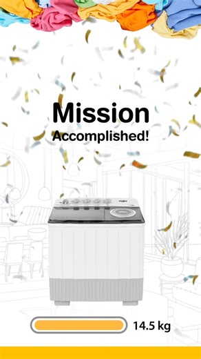 2.3K views · 30 reactions | Get Ready for a Laundry Revolution! Whirlpool's new Twin Tub Washers are here—designed to handle everything from light loads to the toughest laundry challenges. Available in sizes ranging from 6.5 kg to 14.5 kg, they deliver performance, durability, and ultimate convenience. For more details, visit www.whirlpool.com.ph. #WhirlpoolPH #SensingWhatMatters | Whirlpool Philippines | Facebook