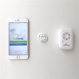 Bed Alarm for Elderly or Those w/ Alzheimer's that Wander | Fall Prevention | SafeWander Sensor   Gateway | Connects to Your Smartphone | Be Alerted of a Wandering Event before it Happens | Alzstore