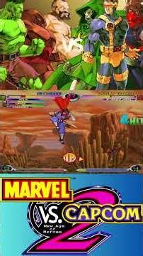 Marvel vs Capcom 2 | Arcade | Team Muscle vs Dr Doom vs Cyclops vs Strider | 4K | 60 FPS