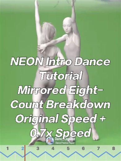NEON Intro Dance Tutorial - A2O LITE NEON intro dance tutorial - A2O LITE mirrored eight-count breakdown at original speed and 0.7x speed I absolutely love the duet at the beginning. They both look so full of energy—does anyone else get it? I feel like this routine needs to be imported into a good dance-learning video player so you can watch it closely and break down the details before you can fully learn it. I wonder just how many moves the choreographer packed into this eight-count? I’ve also 