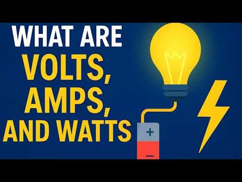 FINALLY Explained! The Real Difference Between Volts, Amps & Watts