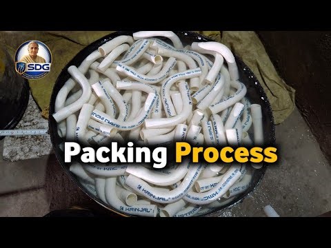 Pvc Electric Conduit Pipe Bend Plastic Packing Process