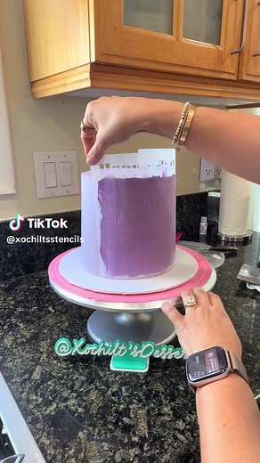Multi Font Happy Birthday Cake Stencil Design