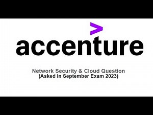 Accenture Network Security & Cloud MCQs | Accenture SEPTEMBER 2023 Questions #accenture