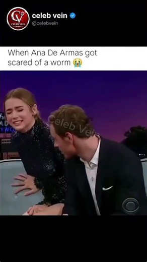 when Anna de arms get scared of worms