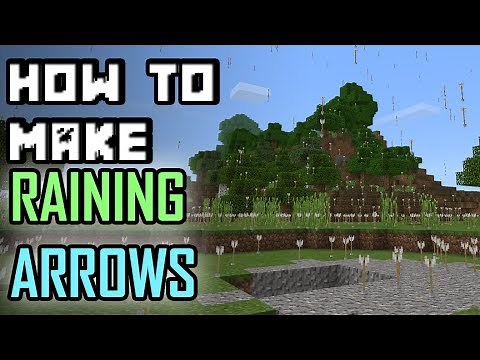 How to make ARROWS RAIN in Minecraft PE with Command Blocks