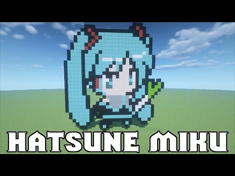 Hatsune Miku [Vocaloid] - Minecraft Pixel Art [#11]