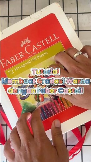 Blue Color Gradation Tutorial using Faber Castell Oil Pastel #tutorial #drawing #coloring