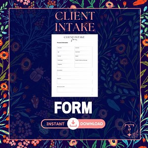 Client Intake Form Canva Template. New Therapist Therapy Tool, Counseling Sessions, Editable Psychology Office Necessity - Etsy