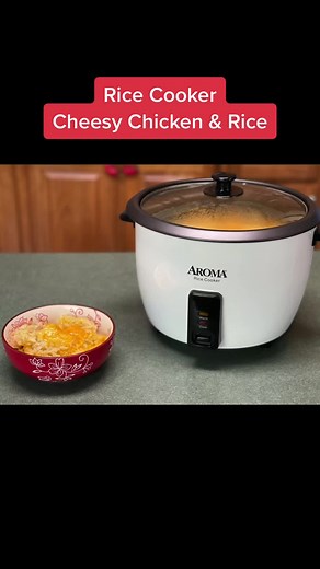 Cheesy Chicken & Rice Recipe for Aroma Rice Cooker