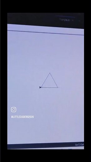 🔺 How to Draw a Triangle in Python | Python Turtle Tutorial for Beginners