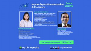 Learn #Import-#Export #documentation by #Ijaz #Ahmad, a #professional #trainer and #Consultant. With just a #investment of 2,500 pkr. #summeranisar #nlppractitioner #ceowpth #performmancecoach #marketer #wpth | MPTH