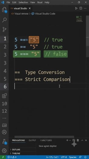 == vs === — real developers know the difference #javascript #programming #webdev