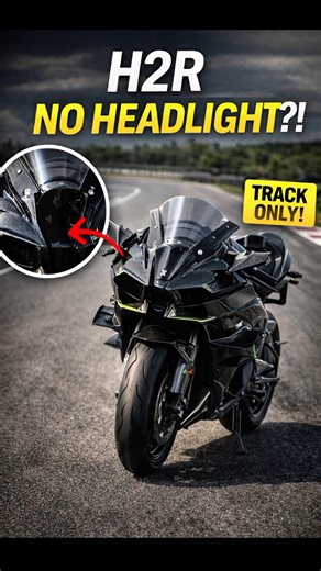 “H2R Without Headlights? This Will Shock You!”😲🔥 #trending #h2r #kawasakininjah2r #usa #viral