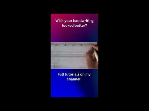 How to write 'd' in cursive. Write Cursive Like a Pro in 30 Seconds!